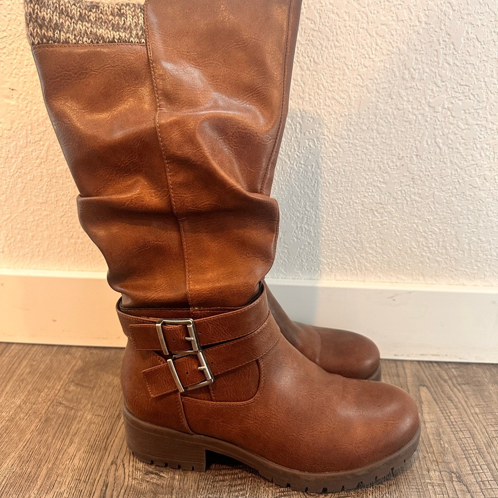 Brown Leather Boots